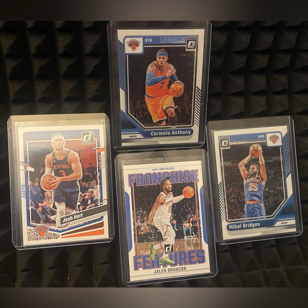 JALEN Brunson 2023-24 DONRUSS JOSH HART-MIKAL BRIDGES-NEW YORK KNICKS